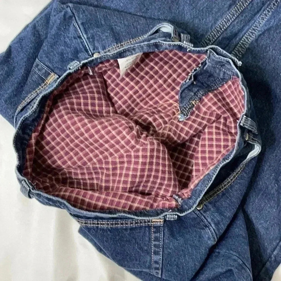 Cabela’s Flannel Fleece Lined Blue Denim Jeans 10 Short - Picture 6 of 15